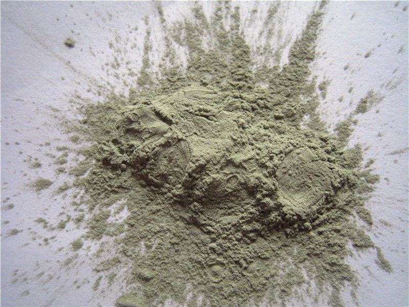 油石厂生产用的绿色粉末是什么材质
